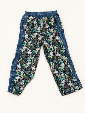 ett:twa by Anthropologie Floral Contrast-Panel Pants XS